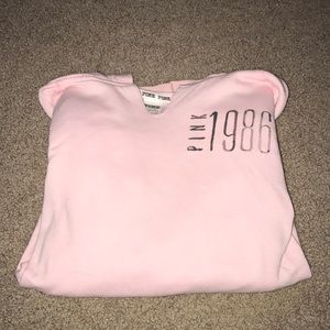 Light pink hooded sweatshirt
